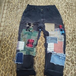 Carhartt Men's Patchwork Chinos - Black and Multicolor